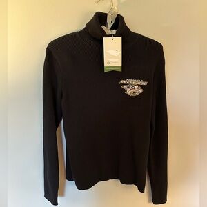 NWT Cutter & Buck Ribbed Turtleneck w/Nashville Predators Embroidery - Medium